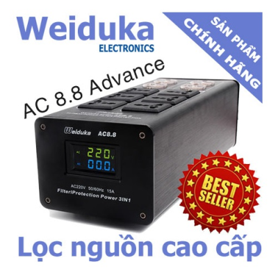 Bộ lọc nguồn điện Audio Weiduka AC 8.8 bản 2019, màu Đen